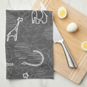 safari - dieren 5 theedoek (Quarter Fold)
