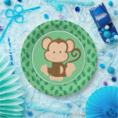 Safari Dieren | Baby aap Papieren Bordje (Feest)