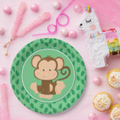 Safari Dieren | Baby aap Papieren Bordje (Feest)