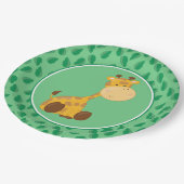 Safari Dieren | Baby Giraffe Papieren Bordje (Gekanteld)