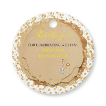 Safari Dieren Baby Shower Bedank Je Favoriet Tags