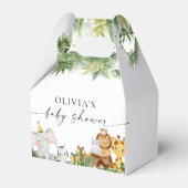 Safari Dieren Baby Shower Favor Doos Bedankdoosjes (Voorkant Zijde)