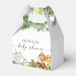 Safari Dieren Baby Shower Favor Doos Bedankdoosjes
