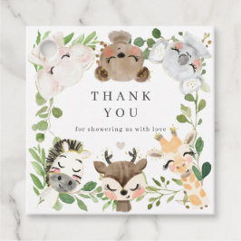 Safari Dieren Baby Shower Favor Tags | Cadeautags Bedankjes Labels