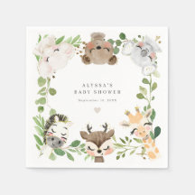 Safari Dieren Baby Shower Feest Papieren Servetten