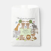 Safari Dieren Baby shower Feestgeschenk Bedankzakje (Voorkant)