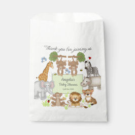 Safari Dieren Baby shower Feestgeschenk Bedankzakje