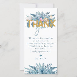 Safari Dieren Baby Shower I Verjaardag Bedankkaart