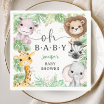 Safari Dieren Baby Shower Oh Baby Tropische Jungle