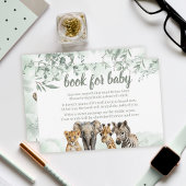 Safari-dieren baby shower-omsluitingskaarten RSVP kaartje