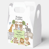 Safari Dieren Baby shower Party Bedankdoosjes (Geopend)