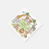 Safari Dieren Baby shower Party Table Servet (Hoek)