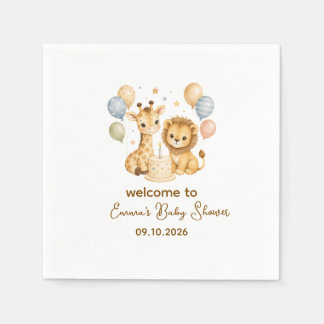Safari Dieren Baby Shower Servetten Mooie Feestdec