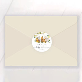 Safari Dieren Baby shower Sticker