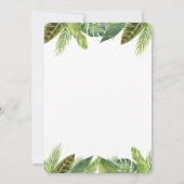 Safari dieren baby shower uitnodiging (Achterkant)