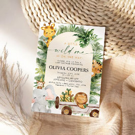 Safari Dieren Baby Shower Uitnodiging