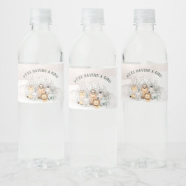 Safari Dieren Baby shower Water Fles Label Waterfles Etiket