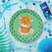 Safari Dieren | Baby tijger Papieren Bordje (Feest)