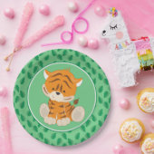 Safari Dieren | Baby tijger Papieren Bordje (Feest)