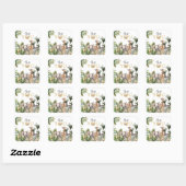 Safari Dieren Bedankt Favor Sticker (Vel)