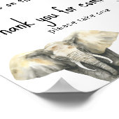 Safari dieren - Bedankt voor uw komst Poster (Hoek)