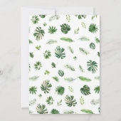 Safari Dieren bier of Baby Belly Shower Kaart (Achterkant)