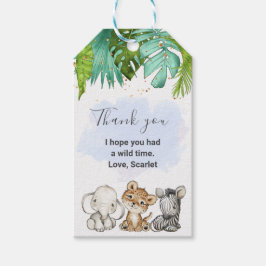 Safari Dieren Birthday I Baby shower Gift Label Cadeaulabel