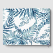 Safari Dieren Blue Boy Baby shower Gastenboek (Achterkant)