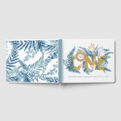 Safari Dieren Blue Boy Eerste Verjaardag Gastenboek (Volledig)