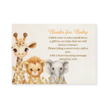 Safari Dieren Boeken voor Baby Bijlagekaart