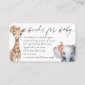 Safari Dieren Boeken voor Baby Meisje Wild One The Informatiekaartje (Voorkant)