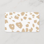 Safari Dieren Boeken voor Baby Meisje Wild One The Informatiekaartje (Achterkant)