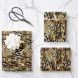 Safari Dieren' Bont Prints Exotisch Modern Inpakpapier Vel