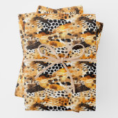 Safari Dieren' Bont Prints Exotisch Modern Inpakpapier Vel (In situ)