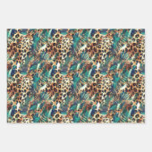 Safari Dieren' Bont Prints Exotisch Modern Inpakpapier Vel (Voorkant 2)