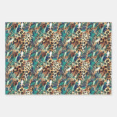 Safari Dieren' Bont Prints Exotisch Modern Inpakpapier Vel (Voorkant)