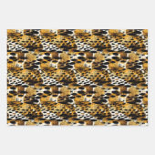 Safari Dieren' Bont Prints Exotisch Modern Inpakpapier Vel (Voorkant)
