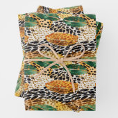 Safari Dieren Bont Prints Exotisch Oerwoud Inpakpapier Vel (In situ)