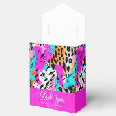 Safari Dieren' Bont Prints Patronen Kleurrijke Neo Bedankdoosjes (Geopend)