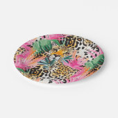 Safari Dieren' Bont Prints Patronen Luipaard Papieren Bordje (Gekanteld)