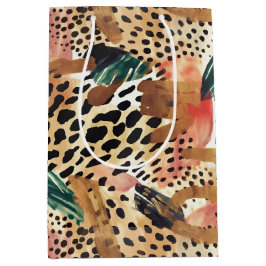 Safari Dieren Bont Prints Patronen Savannah Boho Medium Cadeauzakje