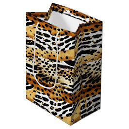 Safari Dieren Bont Prints Patronen Wildlife Boho Medium Cadeauzakje