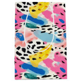 Safari Dieren' Bont Prints Patroon Kleurrijk Plezi Medium Cadeauzakje (Voorkant)