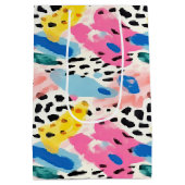 Safari Dieren' Bont Prints Patroon Kleurrijk Plezi Medium Cadeauzakje (Achterkant)