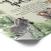 Safari Dieren Don't Say JONGEN of MEISJE spel Poster (Hoek)