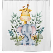 Safari Dieren Douchegordijn (Voorkant)