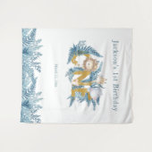 Safari Dieren Exotische Aangepaste Jongen Eerste V Wandkleed (Voorkant (horizontaal))