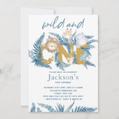 Safari Dieren Exotische Eerste Verjaardag Kaart (Voorkant)