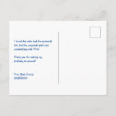 Safari Dieren Geachte Kinderen Dank u Briefkaart (Achterkant)