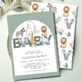 Safari Dieren Genderneutraal Baby shower Kaart